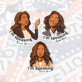 Kamala Harris I'm Speaking Sticker-stickers-OhSoColorfulCo